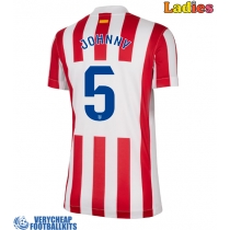 Atletico Madrid Johnny Cardoso #5 Replica Home Shirt Ladies 2025-26 Short Sleeve